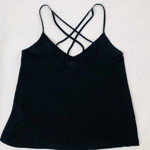 Black Basic Chiffon Blouse